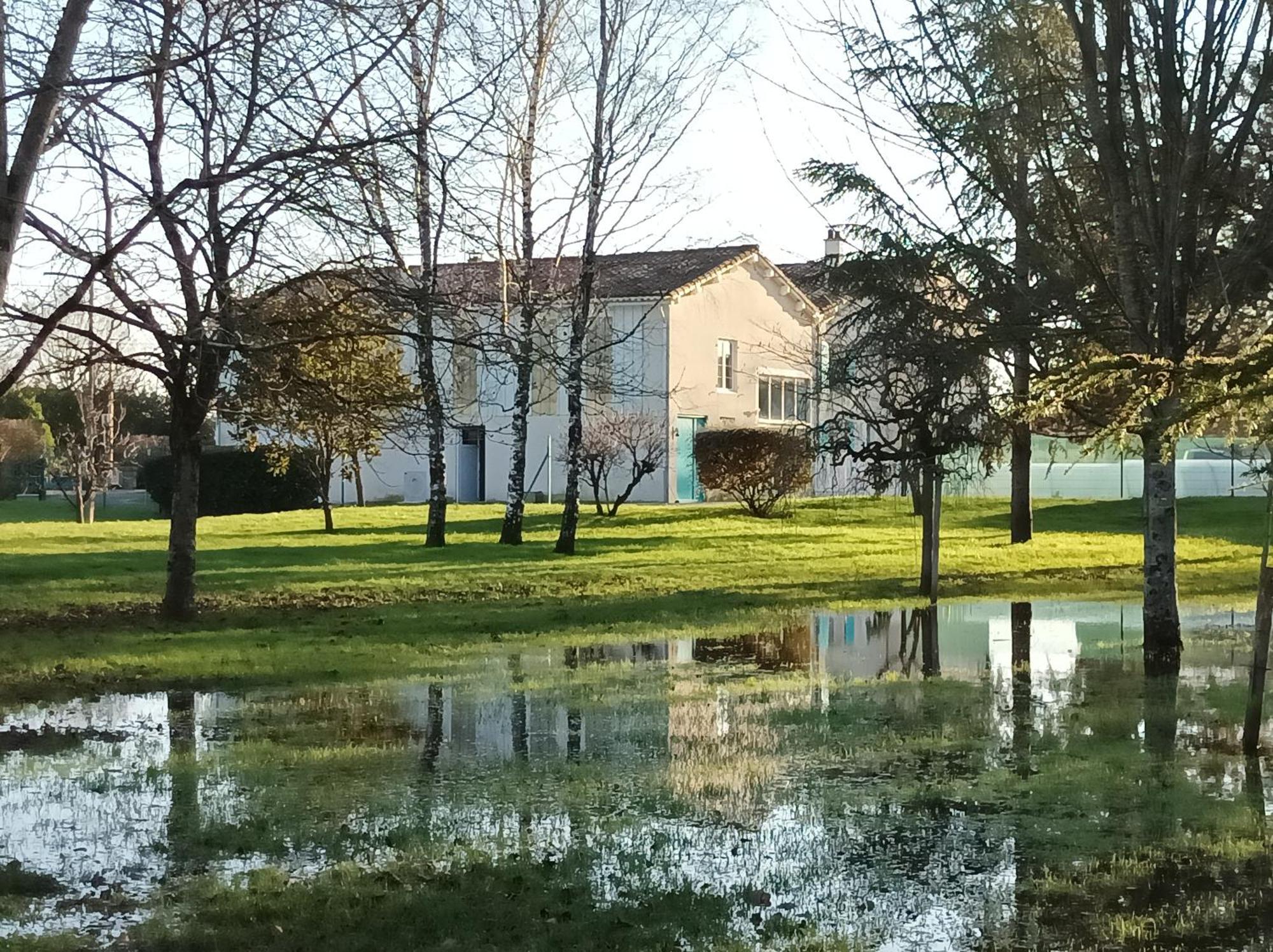 Le Logis De Lange Apt Les Aigrettes Saint-Hilaire-la-Palud Exterior photo